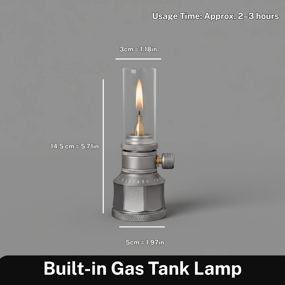 FIROLINE - Butaanlamp voor buiten voor warme en regelbare verlichting