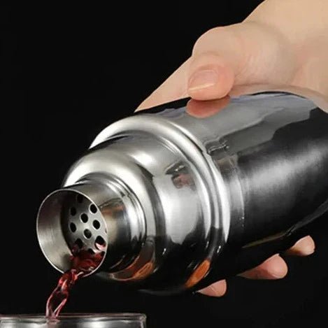 MIXCRAFT 10 - Roestvrijstalen cocktailshakerset met 10 essentiële bartools en standaard