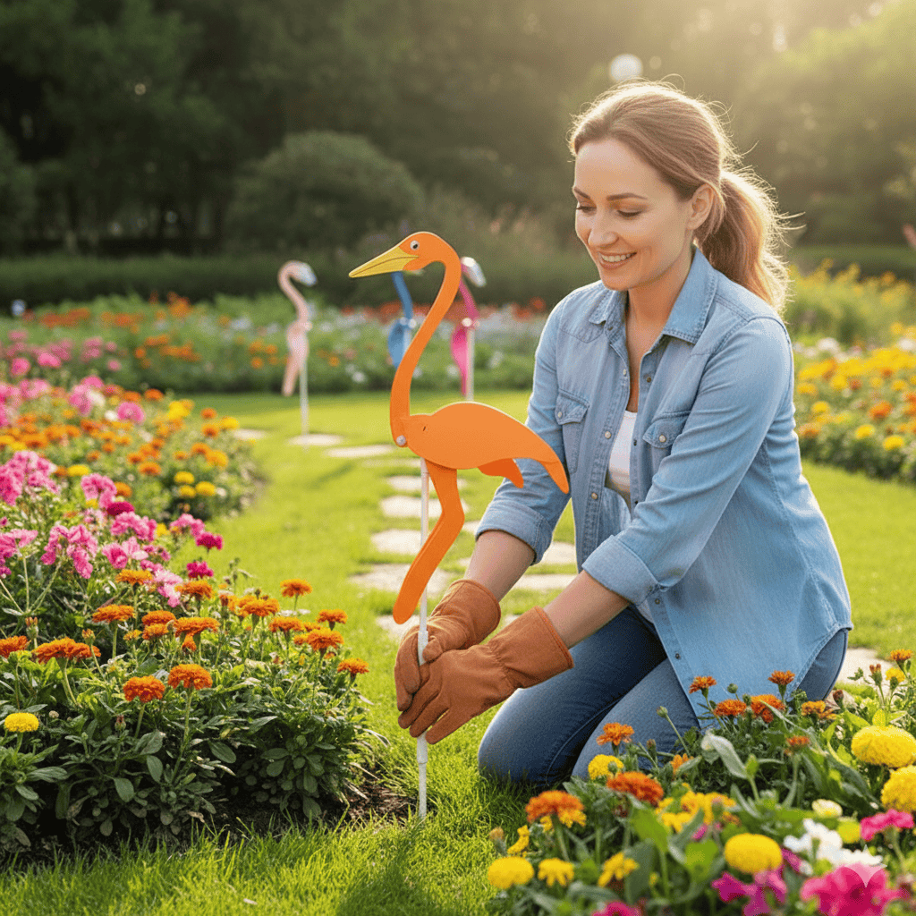 SWIRLBIRDS – Elegant Garden Decoration with Spinning Bird Design