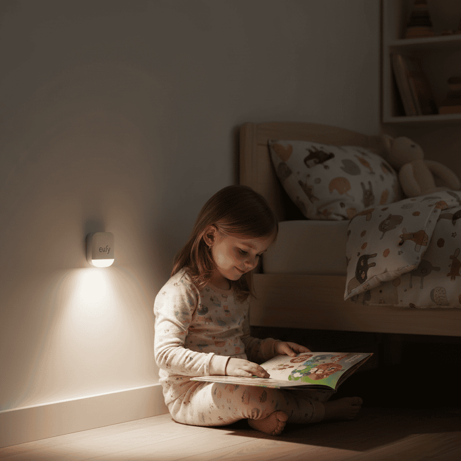 EASYGLOW – Warm White LED Plug-In Night Light (6 Pack) with Smart Sensor