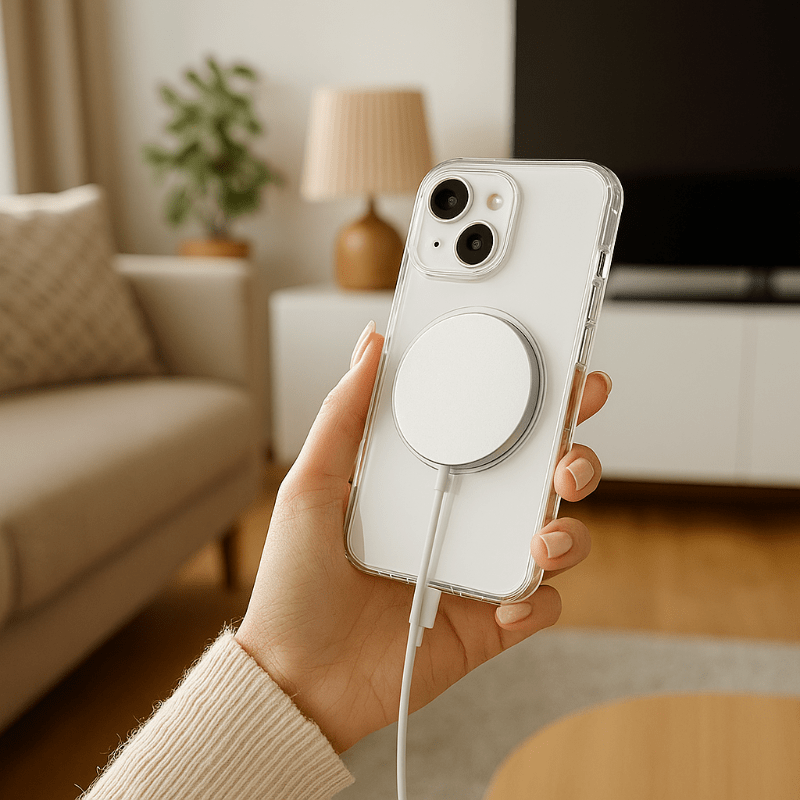 GlimmerGlass – Clear MagSafe Compatible Case for iPhone 11-17