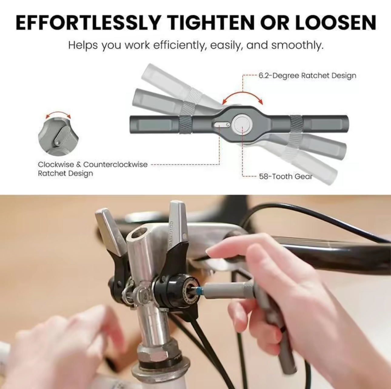 24-in-1 Magnetic Screwdriver Kit with T-Shaped Handle for Home Repairs 4