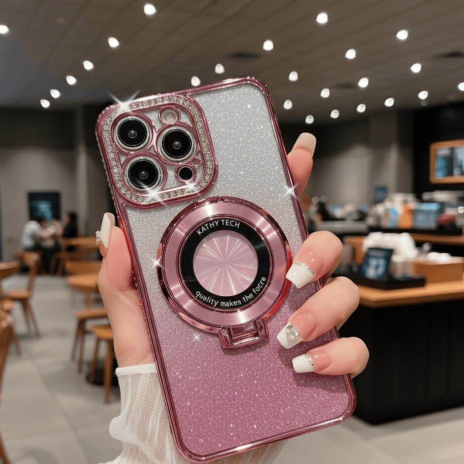 GLITTER DIAMOND – Magnetic MagSafe Ring Holder for iPhone
