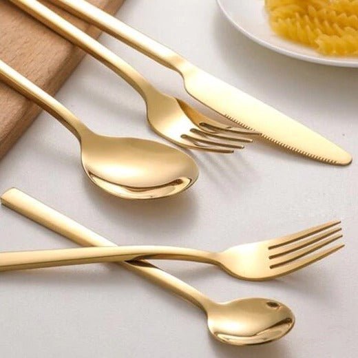 30 Piece Kitchen Utensils Set - Elegant Stainless Steel Kitchenware for Dining 5