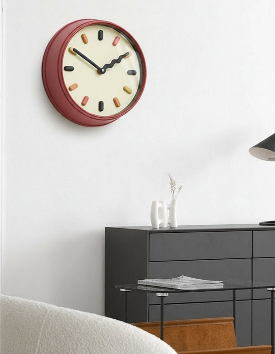 3D Nordic Wall Clock - Silent Sweep Movement, Eco-Friendly Design, 33cm 5