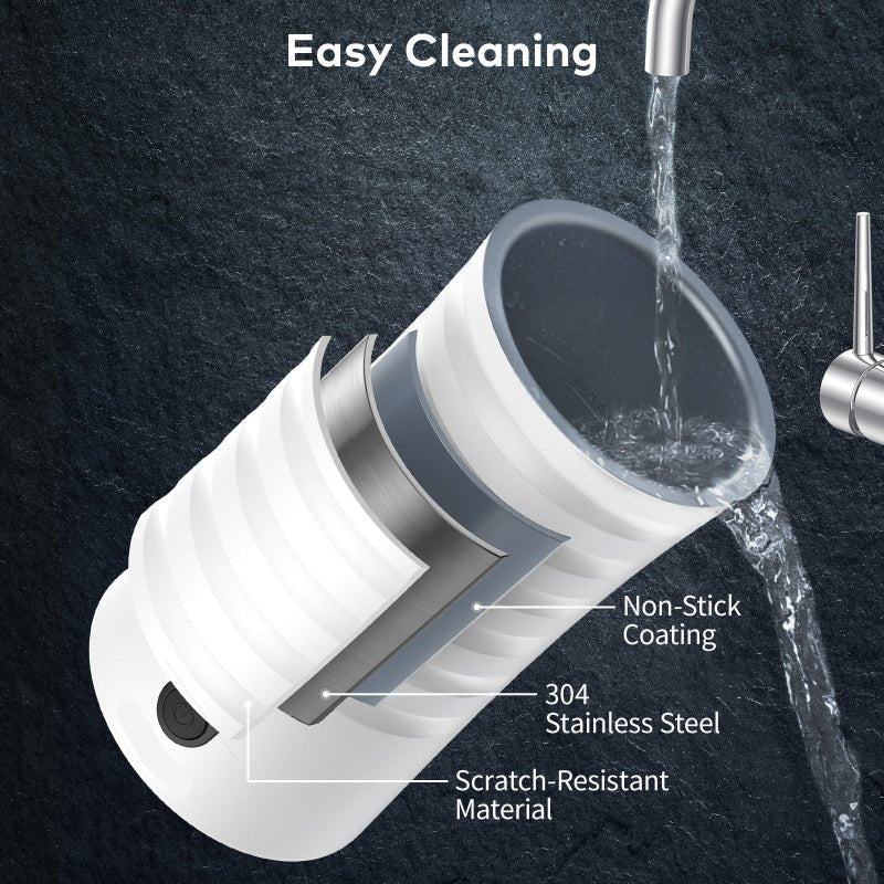 4-in-1 Milk Frother & Steamer with 240ml Capacity, Quick Frothing & Easy Clean 5