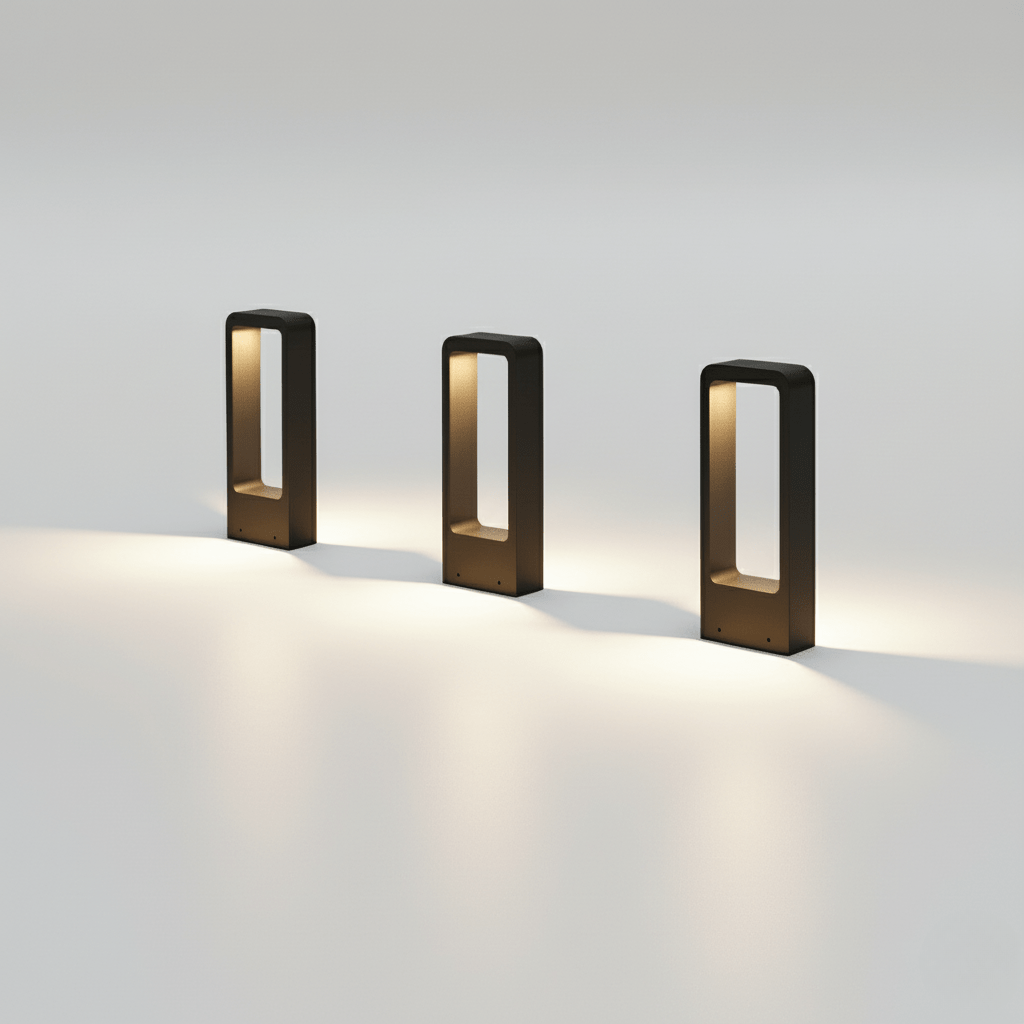 AuraWalk - Slanke staande lamp voor buiten met verlichting voor tuinpaden