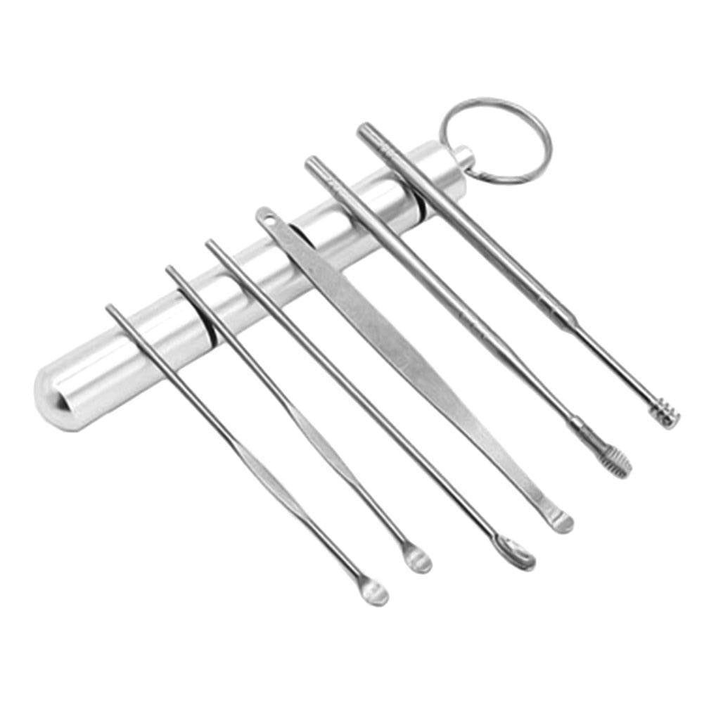 6-Piece Ear Wax Cleaning Kit - Stainless Steel Tools for Safe Ear Care 2