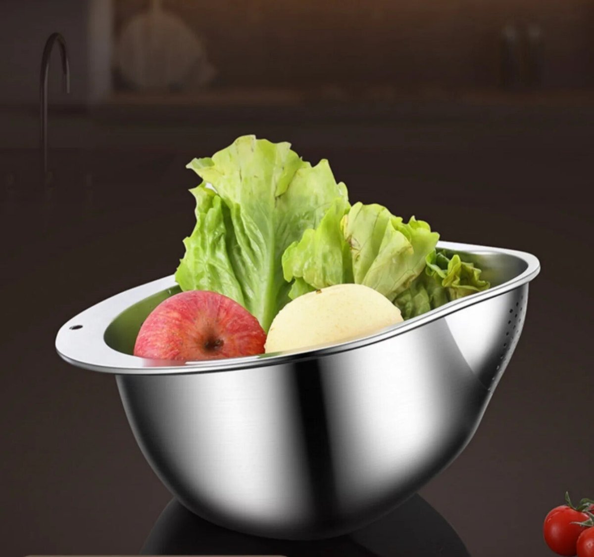 NEATIX – Rice Washing Bowl with Fine Drain Mesh