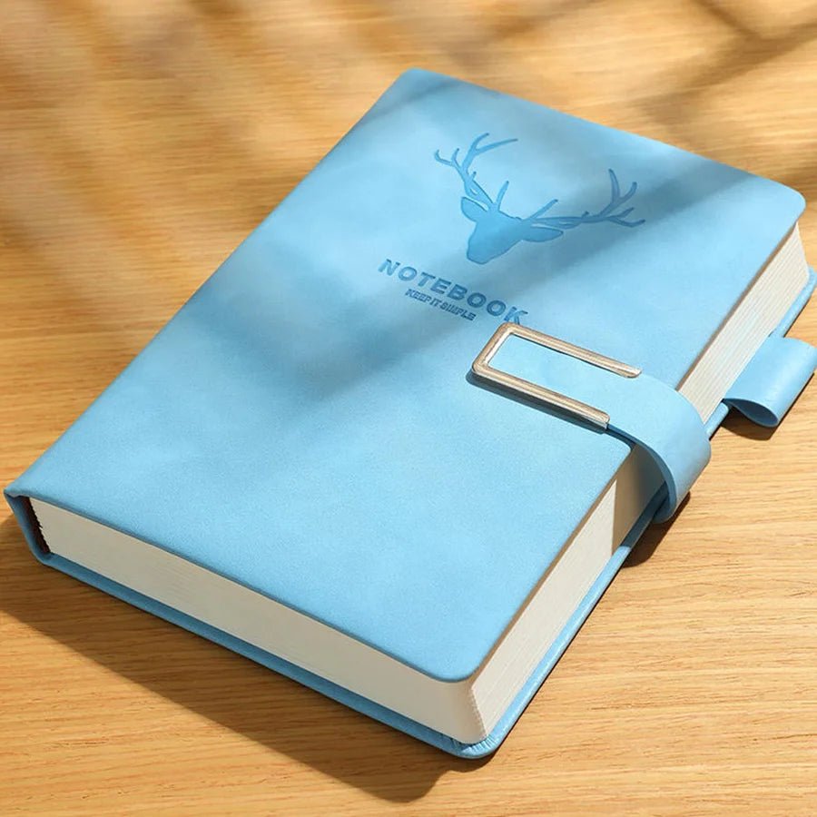 A5 Leather Notebook - 200 Pages with Personalized Cover & Bookmark 8