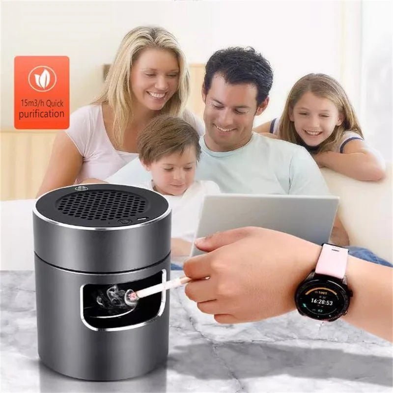 AEROCLEAN – Smart Smokeless Ashtray with Rechargeable Battery and HEPA Filter 8