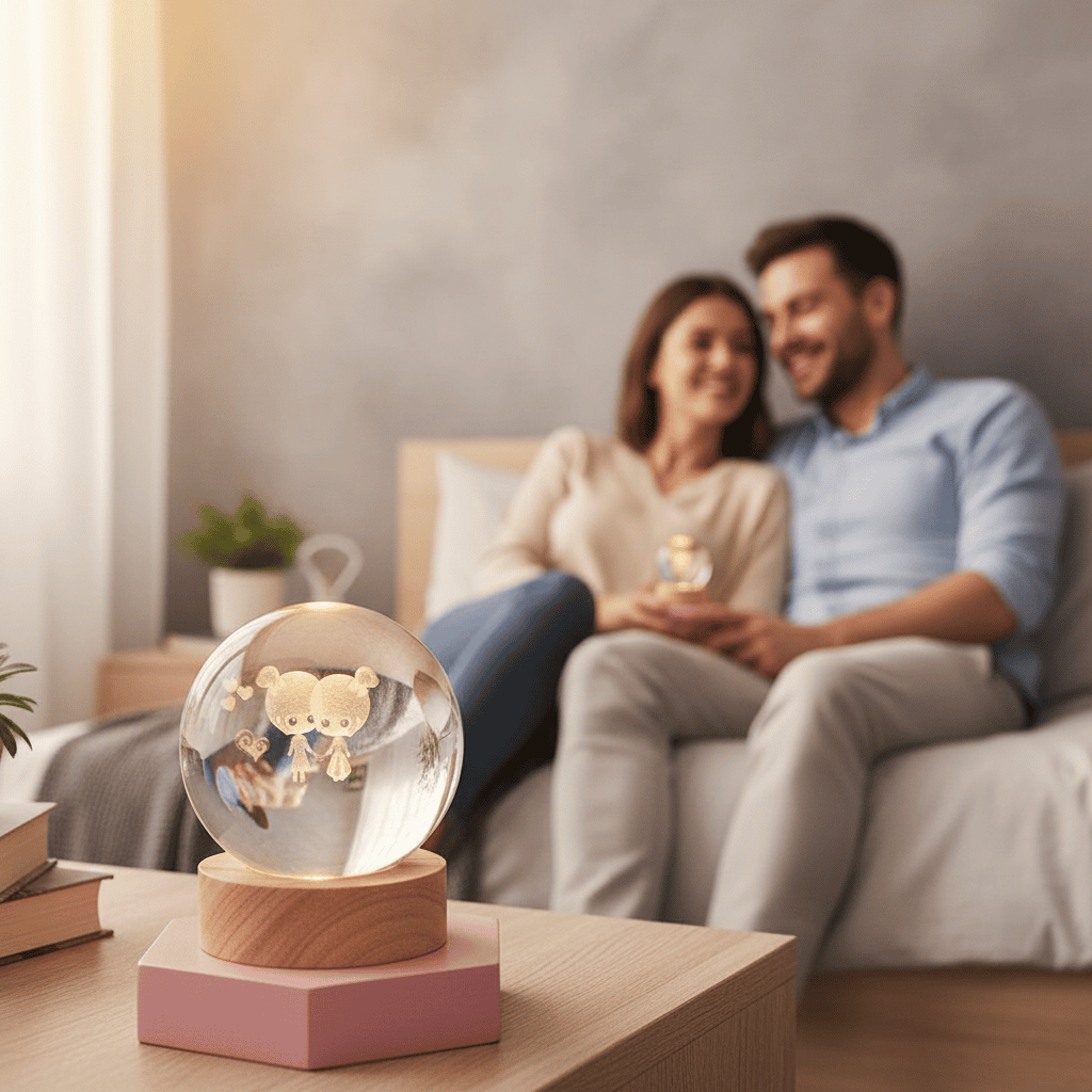 AURASHINE – 3D LED Crystal Lamp for Dreamy Night Ambiance 3