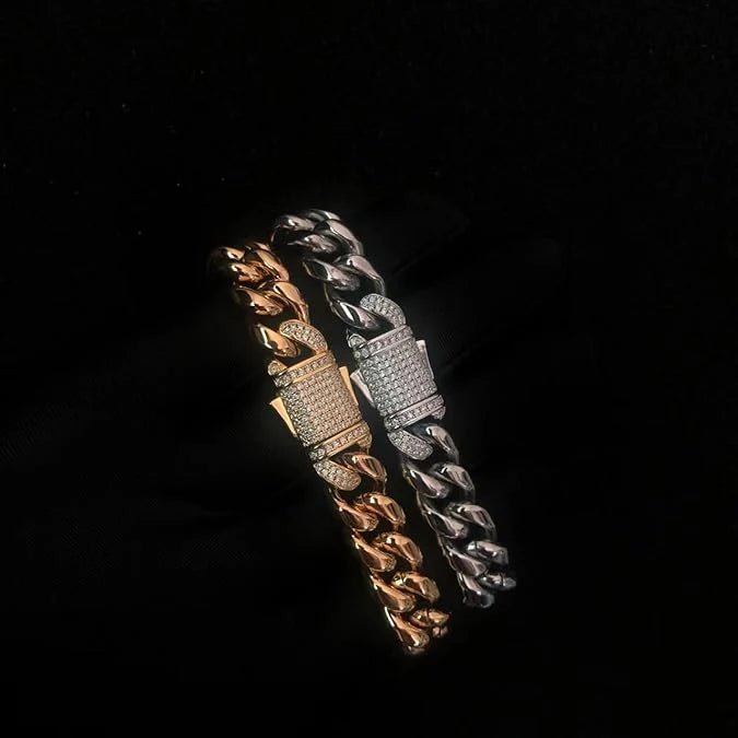 AURELIUS – 18K Gold Plated Cuban Link Bracelet for Men 2