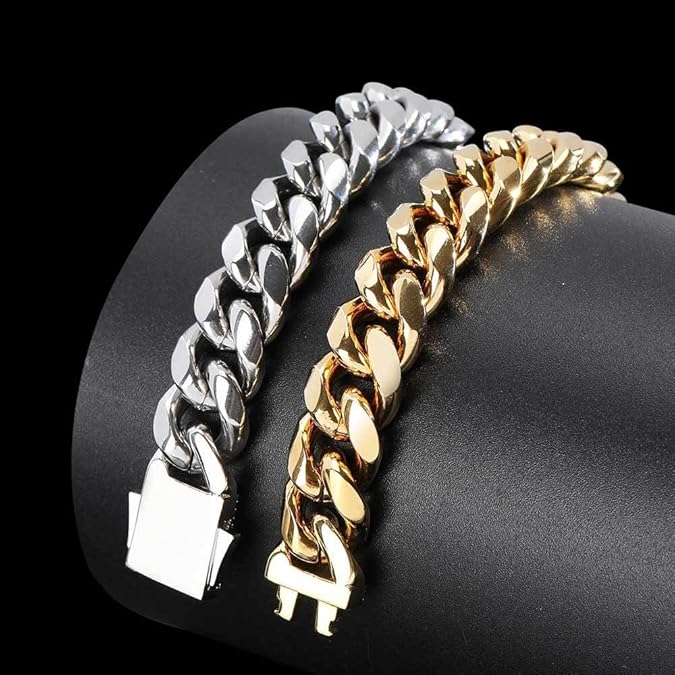 AURELIUS – 18K Gold Plated Cuban Link Bracelet for Men 3