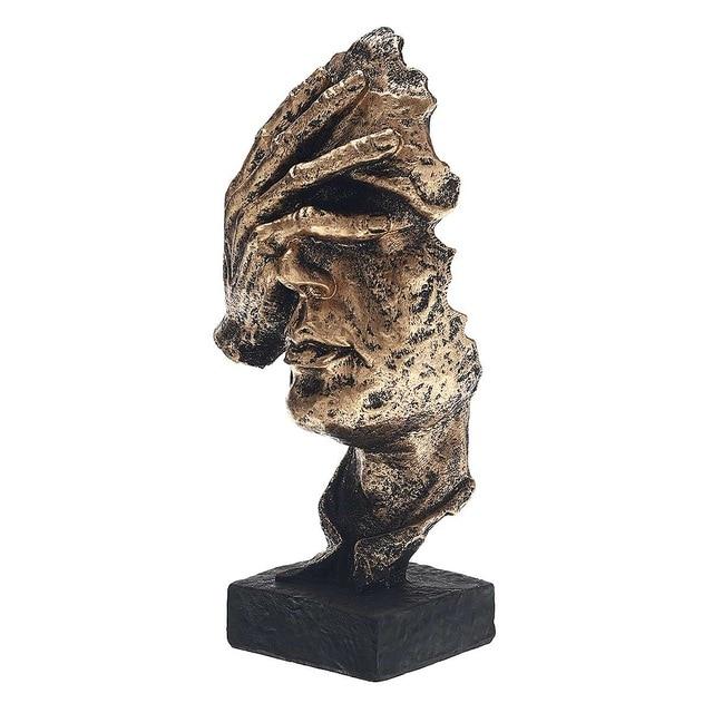Abstract Golden Sculpture | Nordic Modern Home Decor | Minimalist Art Accent | Scandinavian Style | Elegant Interior Design 1