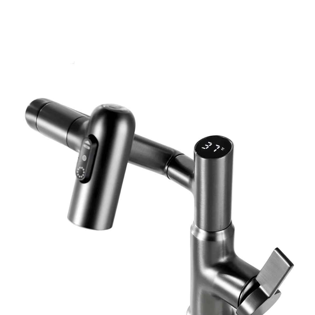 Adjustable 360° Kitchen Faucet with Temperature Display for Modern Homes 2