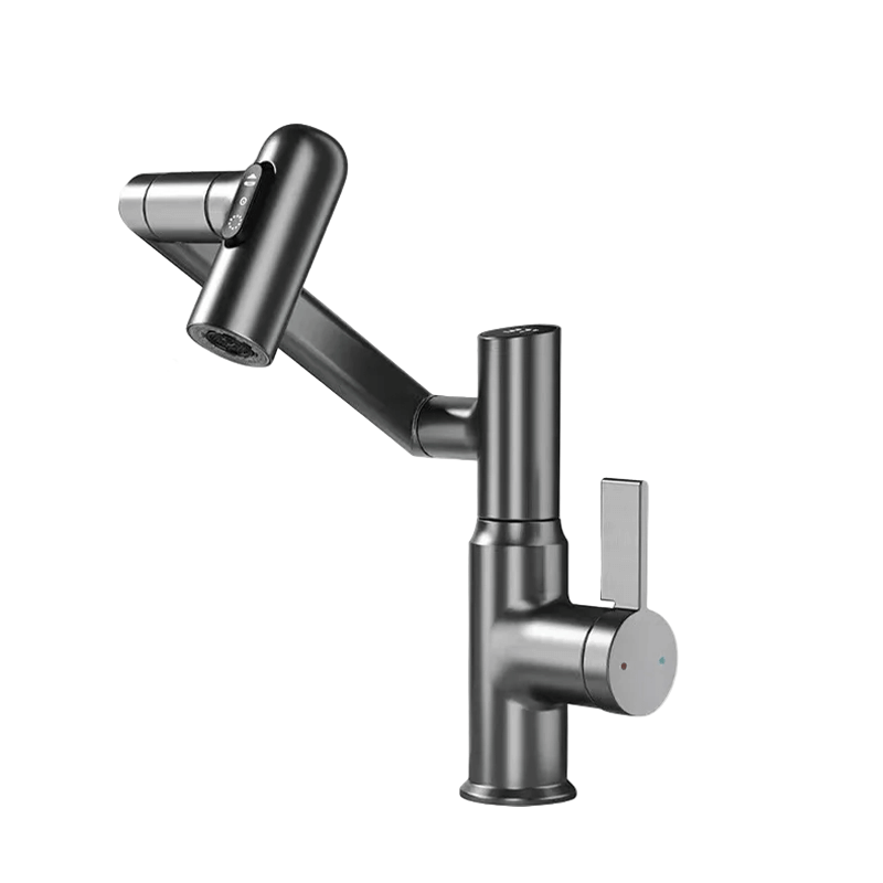 Adjustable 360° Kitchen Faucet with Temperature Display for Modern Homes 3