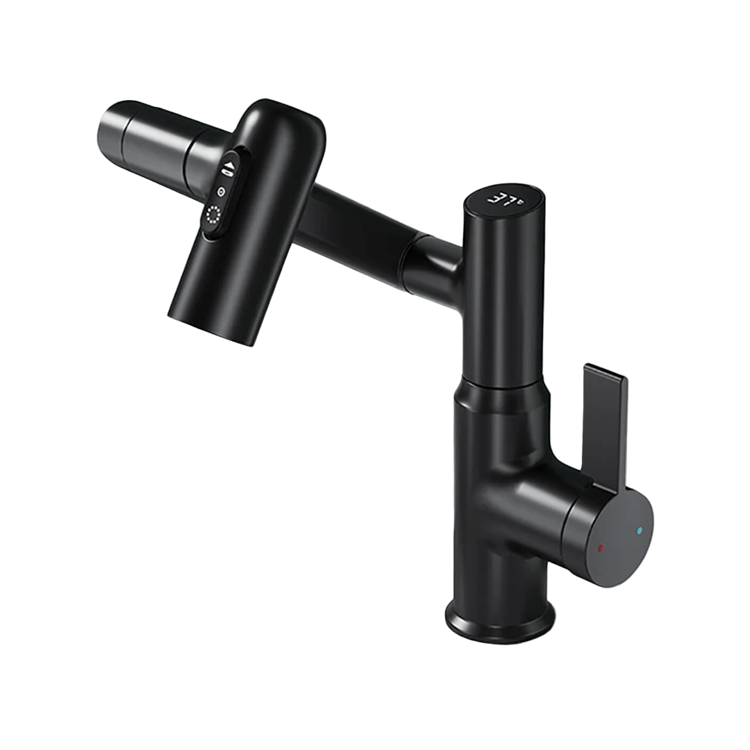Adjustable 360° Kitchen Faucet with Temperature Display for Modern Homes 6