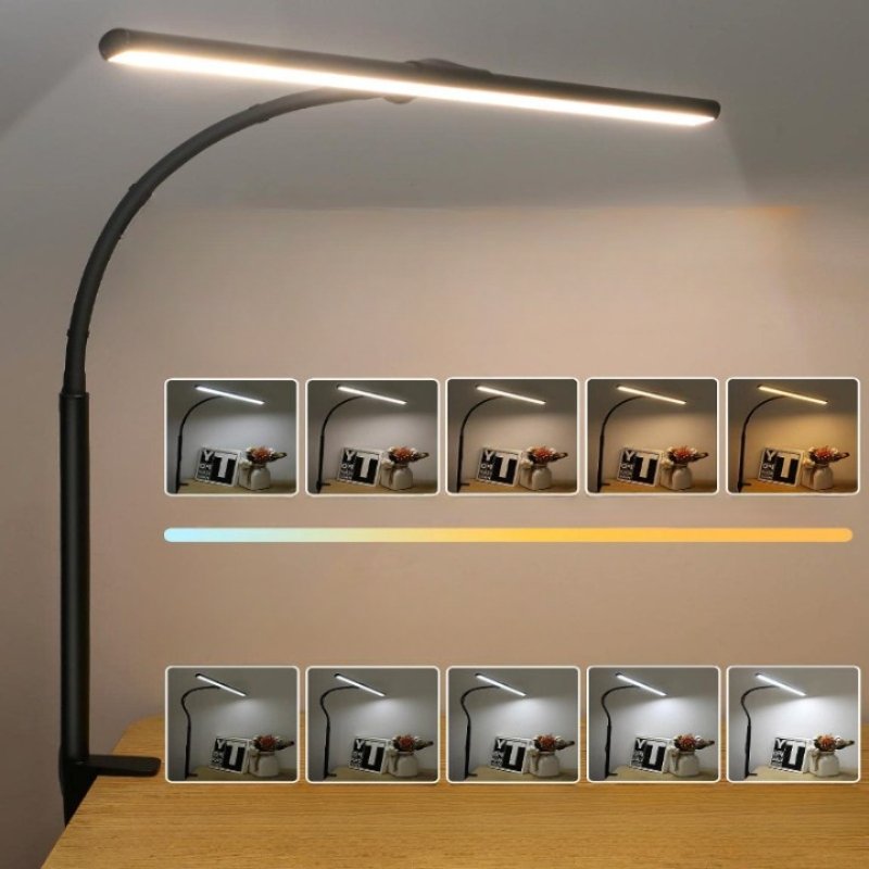 Adjustable LED Desk Lamp - 25 Lighting Modes, Eye-Caring Gooseneck Task Light for Table 1