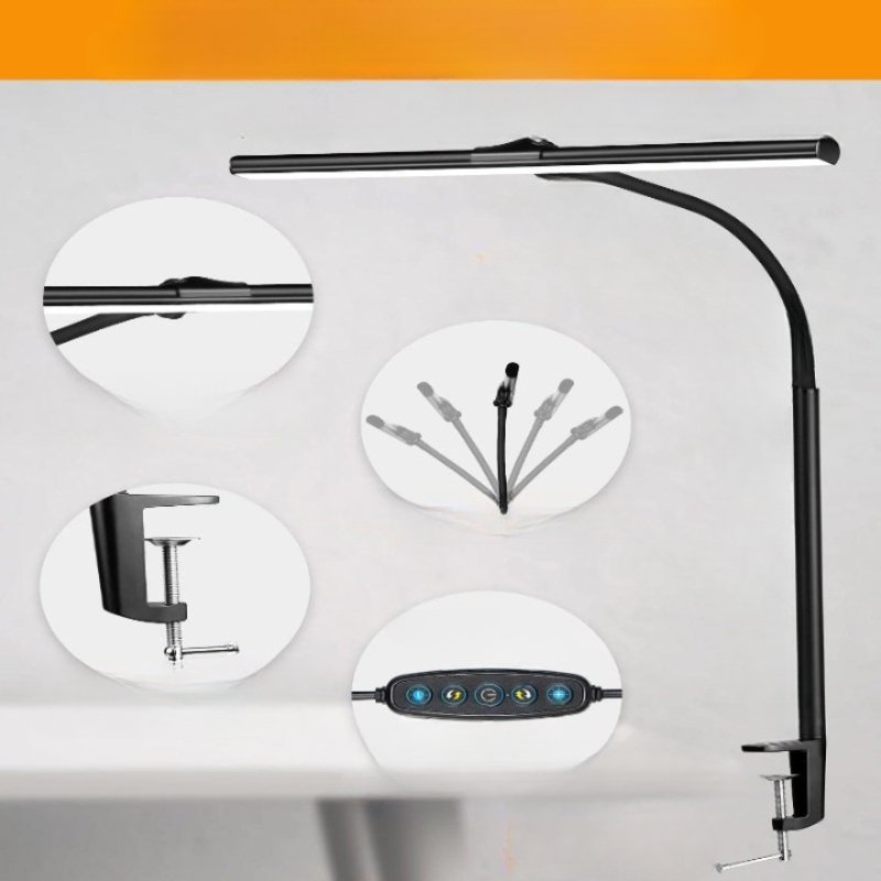 Adjustable LED Desk Lamp - 25 Lighting Modes, Eye-Caring Gooseneck Task Light for Table 4