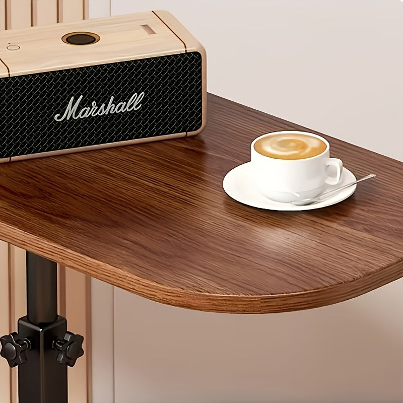ADJUSTA - Tavolino regolabile con piano in legno e struttura in metallo