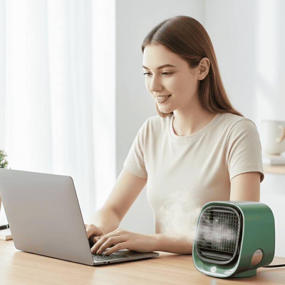 AeroBreeze 2-in-1 Air Cooler & Humidifier | Dual Function Cooling & Moisture | Energy Efficient Home Air Device 4