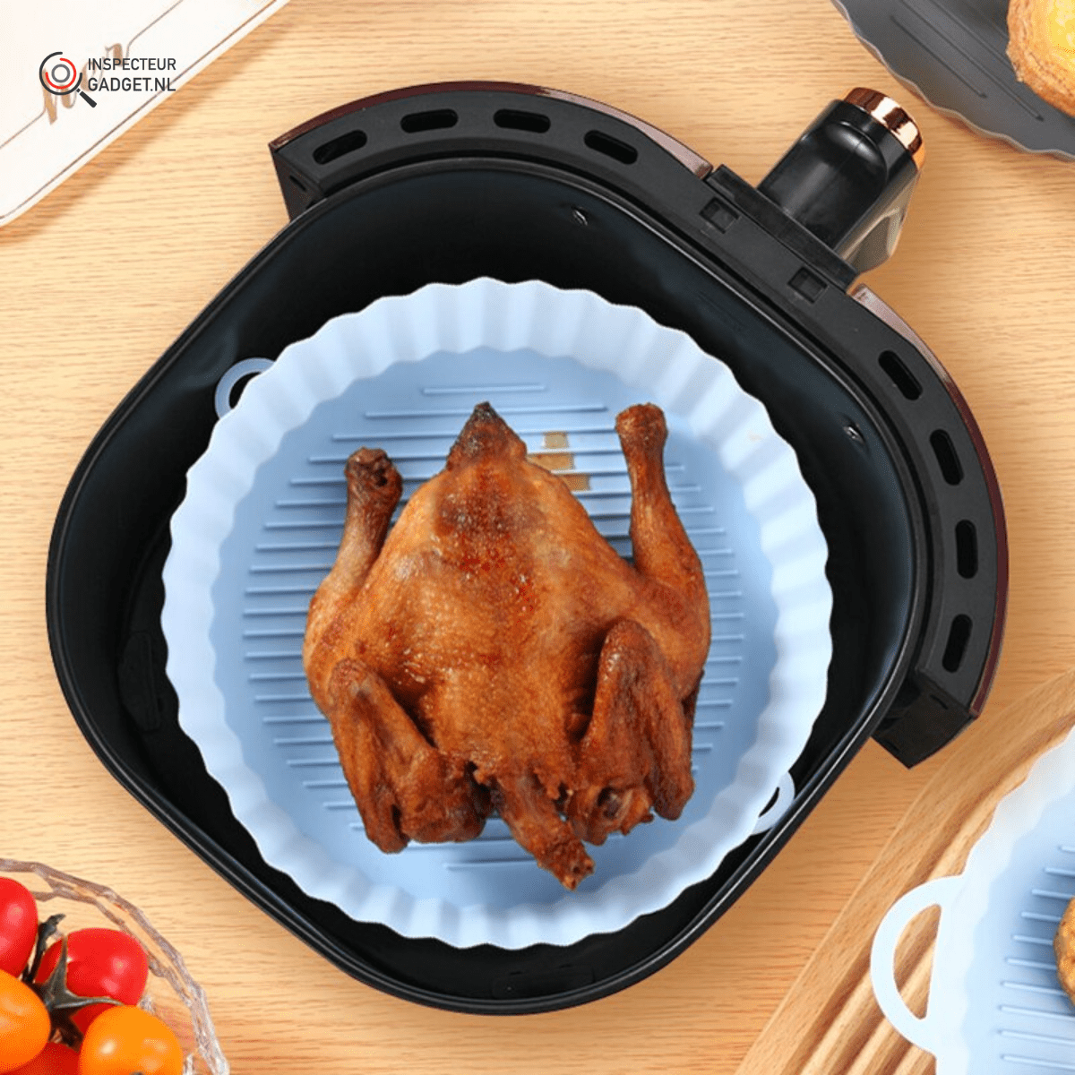 Air Basket - Reusable Silicone Airfryer Basket, Universal Fit, Easy Cleaning 0