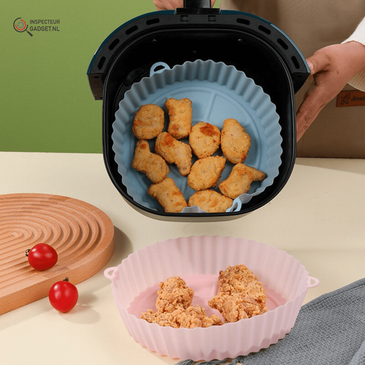 Air Basket - Reusable Silicone Airfryer Basket, Universal Fit, Easy Cleaning 1