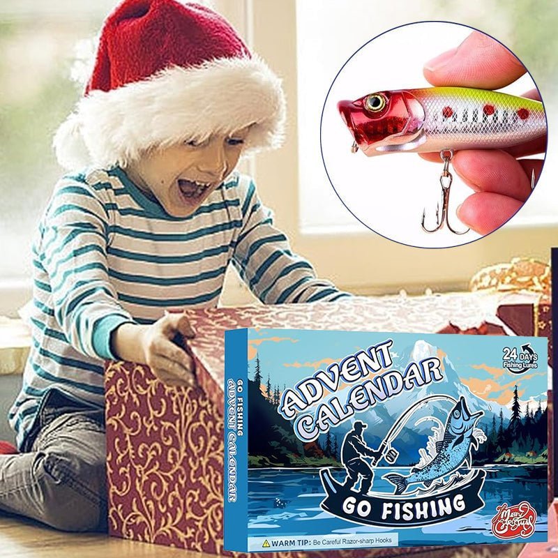AngleVent – 24-Day Christmas Countdown for Anglers with Tackle Set