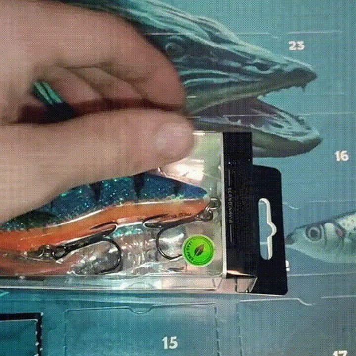 AngleVent – 24-Day Christmas Countdown for Anglers with Tackle Set