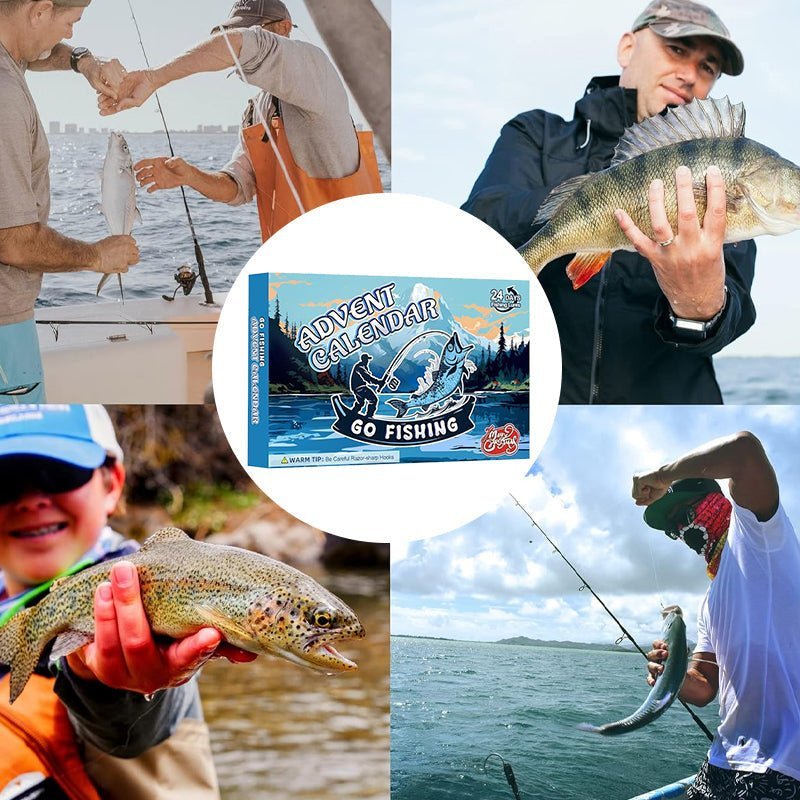 AngleVent – 24-Day Christmas Countdown for Anglers with Tackle Set