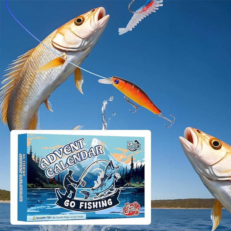 AngleVent – 24-Day Christmas Countdown for Anglers with Tackle Set