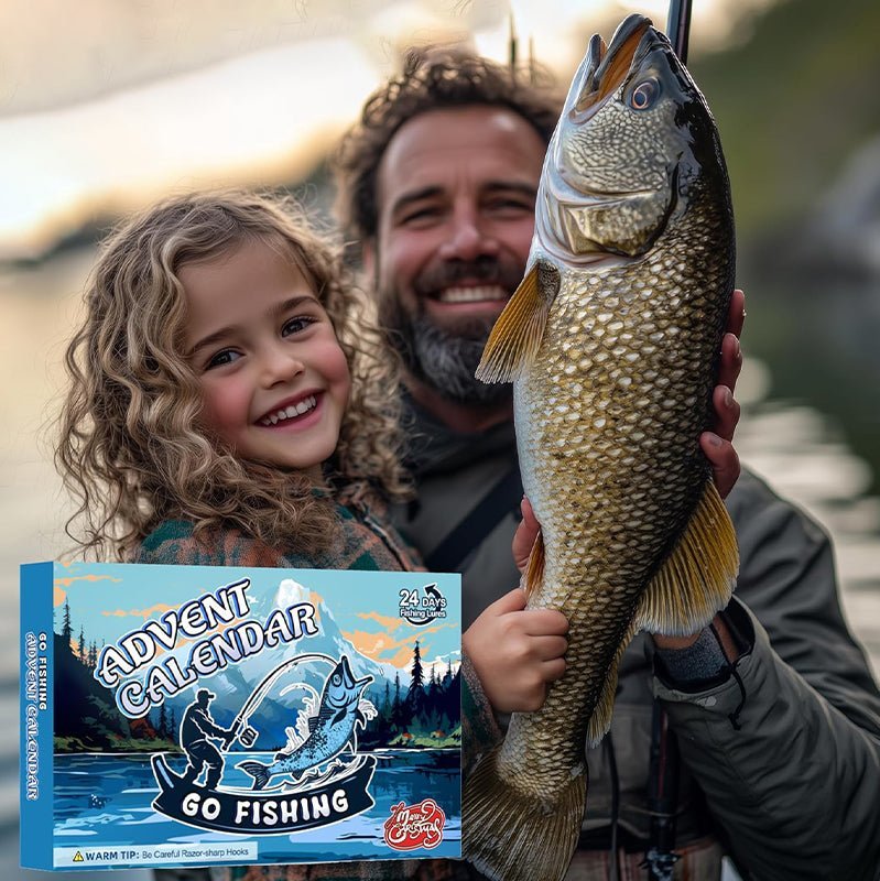 AngleVent – 24-Day Christmas Countdown for Anglers with Tackle Set