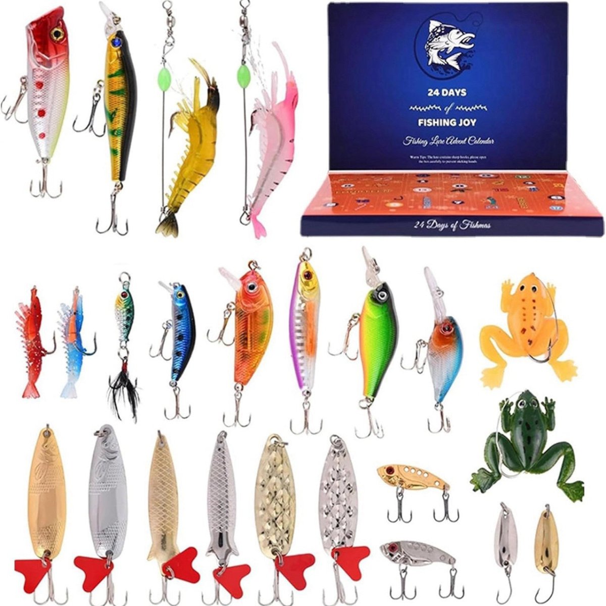 AngleVent – 24-Day Christmas Countdown for Anglers with Tackle Set