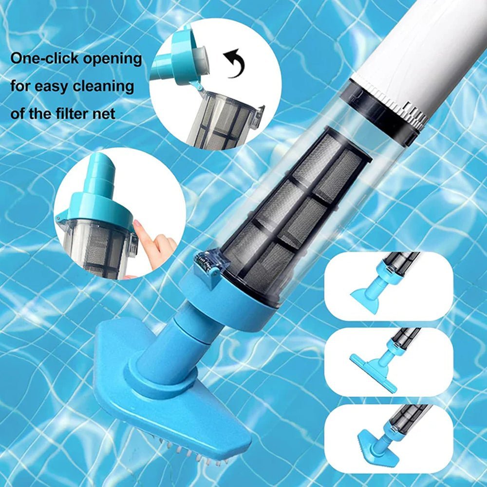 Aquavac – Cordless Pool Vacuum with Telescopic Pole for Easy Cleaning