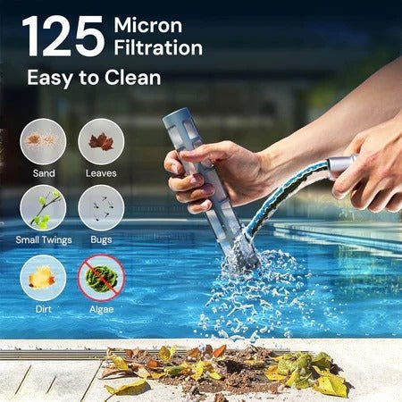 Aquavac – Cordless Pool Vacuum with Telescopic Pole for Easy Cleaning