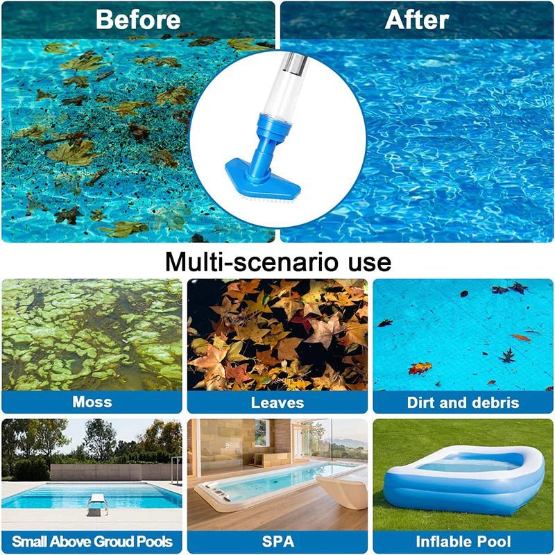 Aquavac – Cordless Pool Vacuum with Telescopic Pole for Easy Cleaning