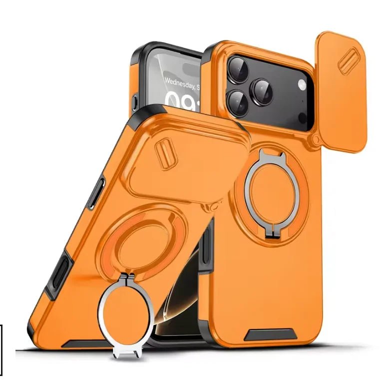 Armor Shockproof Magnetic Ring Stand Phone Case for iPhone 17 Series 0