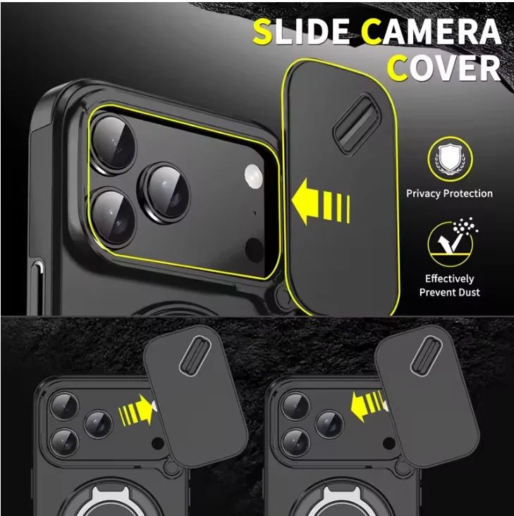 Armor Shockproof Magnetic Ring Stand Phone Case for iPhone 17 Series 3