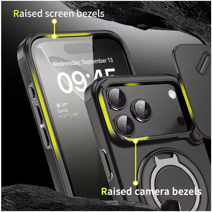 Armor Shockproof Magnetic Ring Stand Phone Case for iPhone 17 Series 4