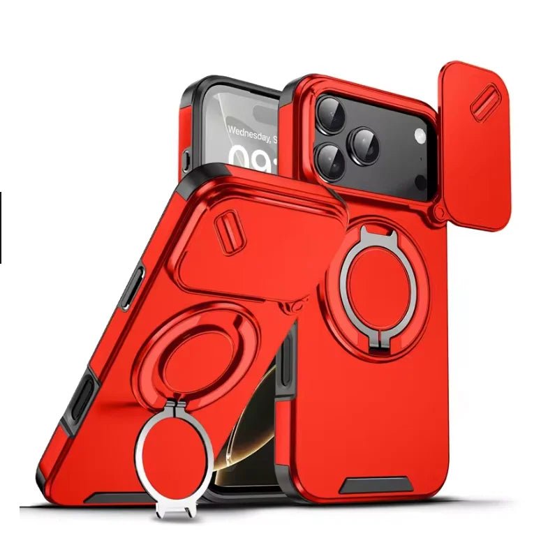 Armor Shockproof Magnetic Ring Stand Phone Case for iPhone 17 Series 5