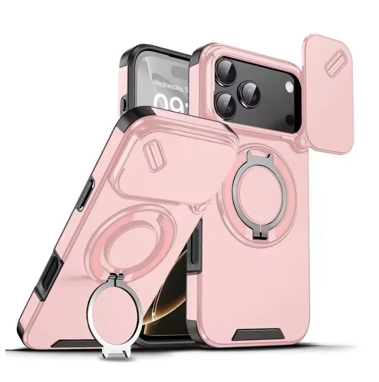 Armor Shockproof Magnetic Ring Stand Phone Case for iPhone 17 Series 7