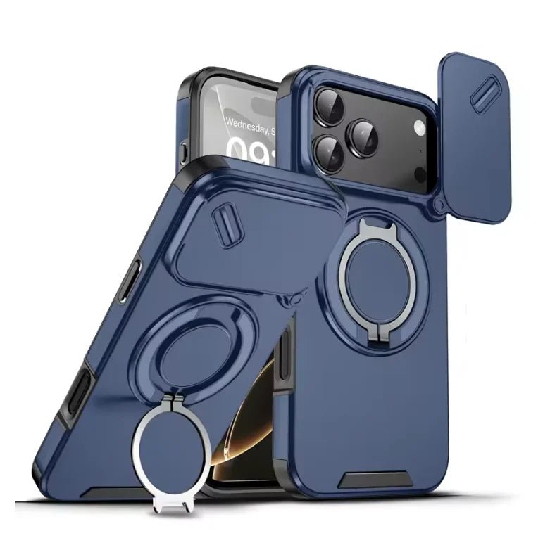 Armor Shockproof Magnetic Ring Stand Phone Case for iPhone 17 Series 8