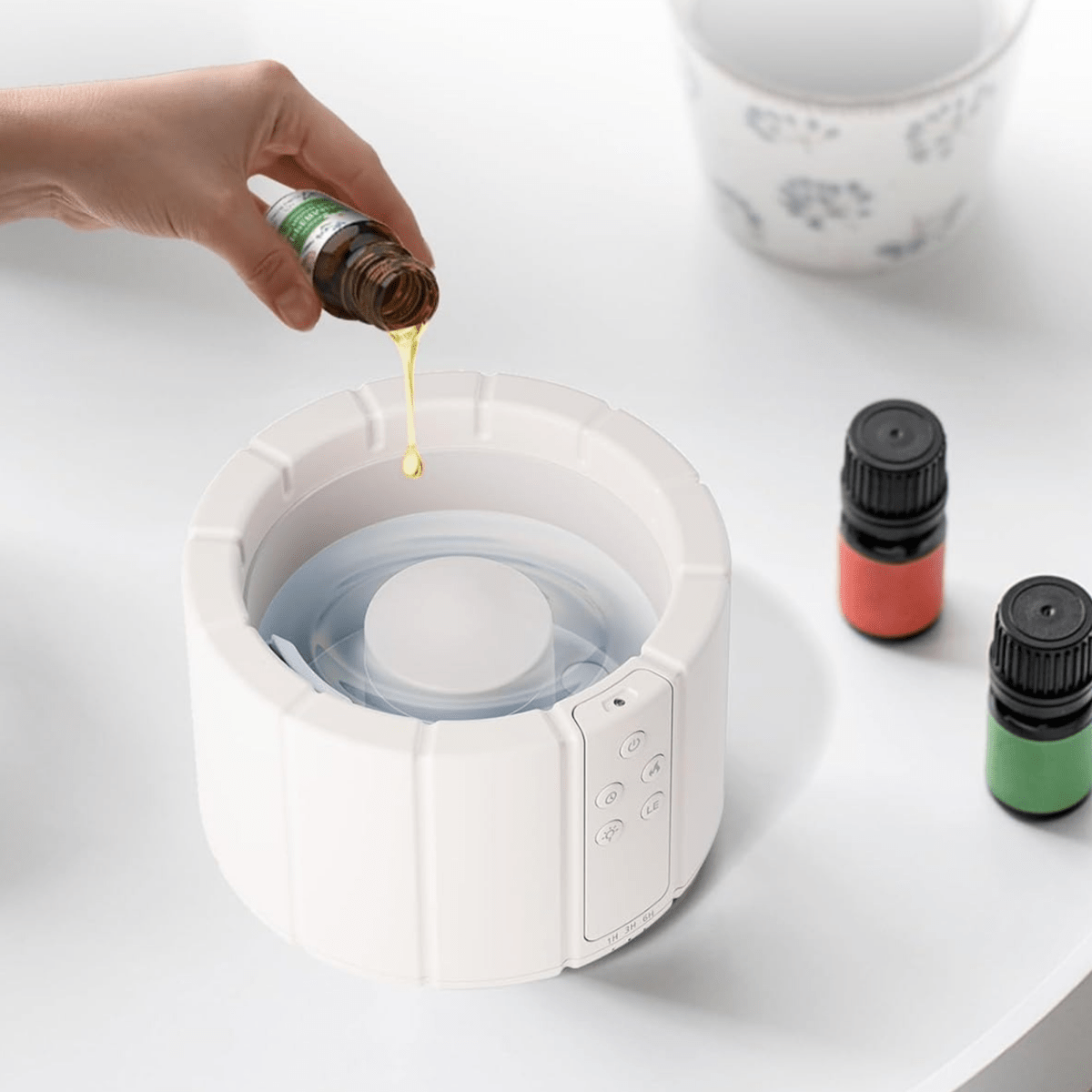 AuroMist Ultrasonic Flame Humidifier | Cozy bonfire light humidifier with aromatherapy function 4