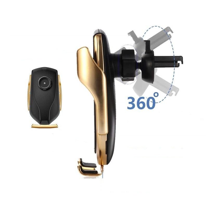 Automatic Clamping Phone Holder with Wireless Charging & 360-Degree Rotation 6