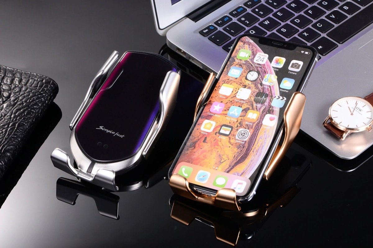 Automatic Clamping Phone Holder with Wireless Charging & 360-Degree Rotation 8