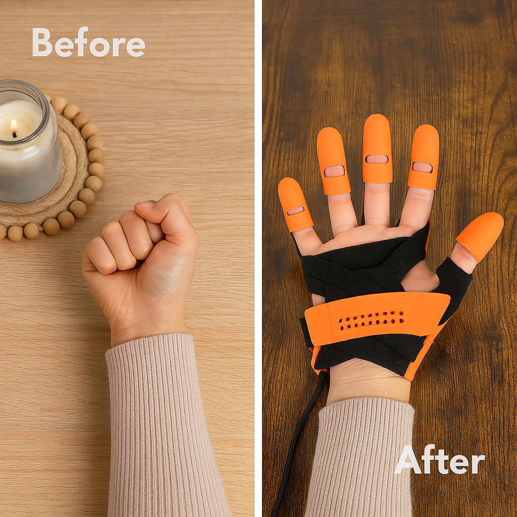 Automatic Hand Trainer Gloves for Effective Rehabilitation and Strengthening 5
