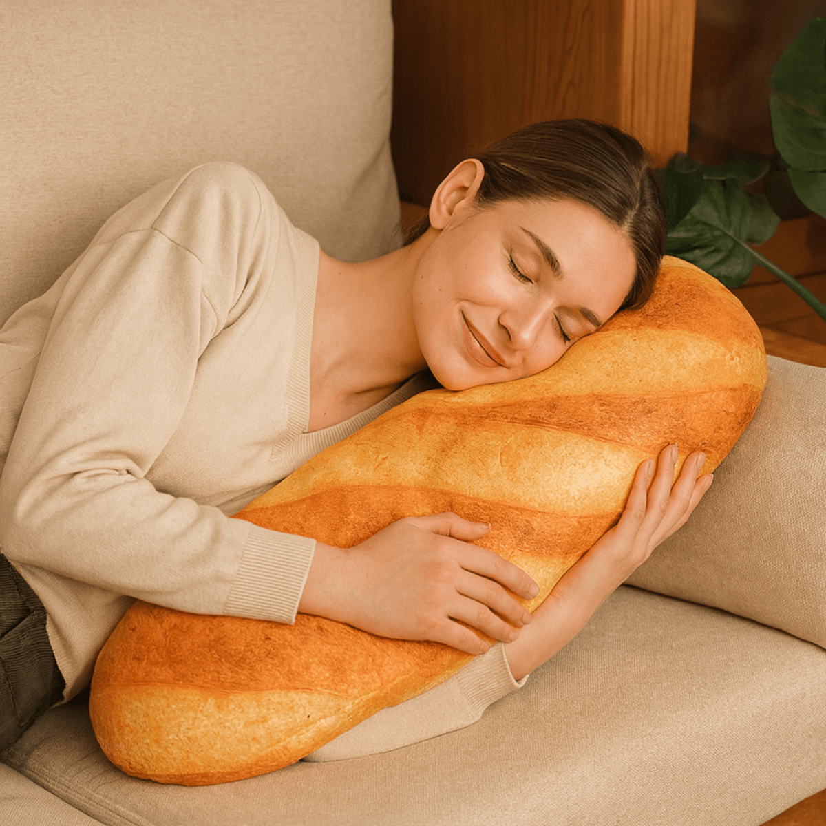 Baguettina – Plush Pillow in Baguette Design for Comfort and Style