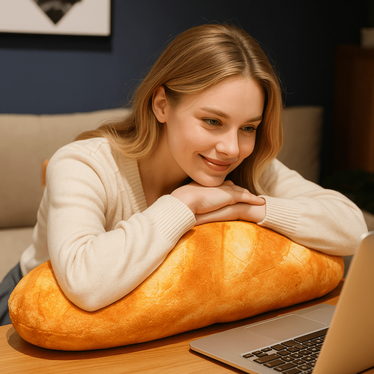 Baguettina – Plush Pillow in Baguette Design for Comfort and Style