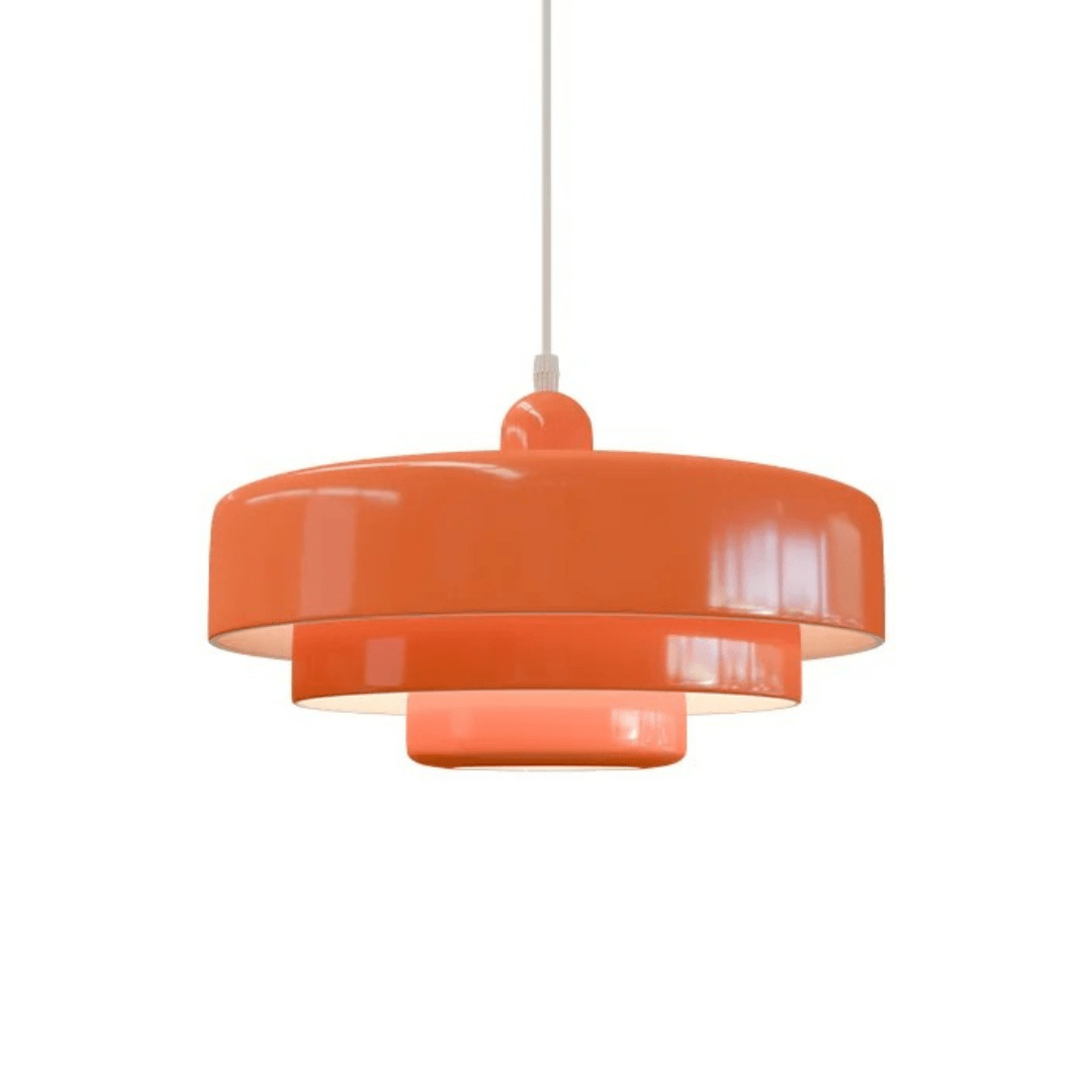 Bauhaus Macaron Pendant Lamp - Triple Layer Hanging Light, Colorful Aluminum, Adjustable 150 cm 4